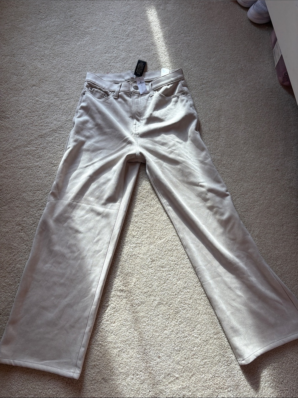 Banana Republic Wide-Leg dress Pants in Light Beige